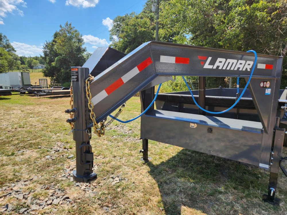 2026 Lamar 7X16 16K GooseneckTelescopic Dump w/ 24" Sides