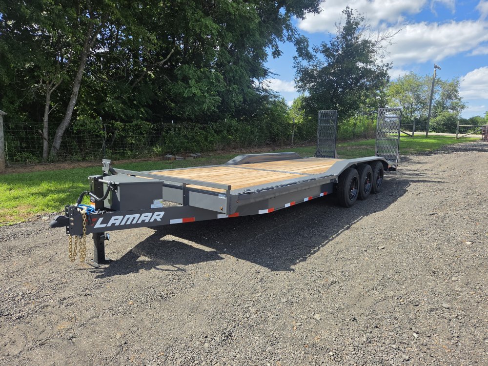 2027 Lamar 102x24 21k Equipment Hauler w/ Oil Bath Upgrade, 16 Ply Upgrade, Toolbox, Winch Plate and