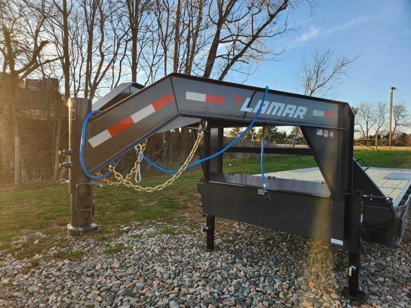 2026 Lamar 102x26 14k Gooseneck Deckover Tilt w/ Winch Plate and Solar Charger