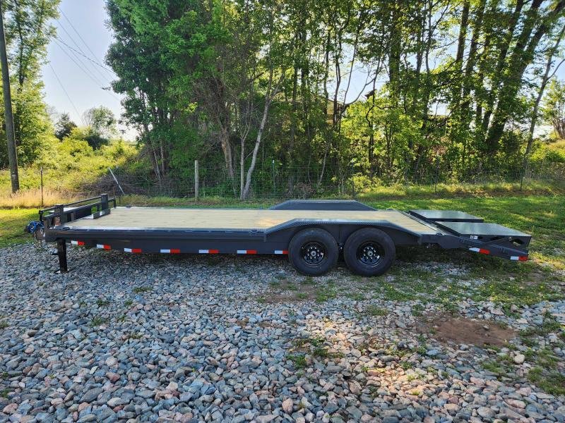2026 Lamar Trailers 102x24 Equipment Hauler w/ Driver Over Fenders, Toolbox and Rhino Ramps