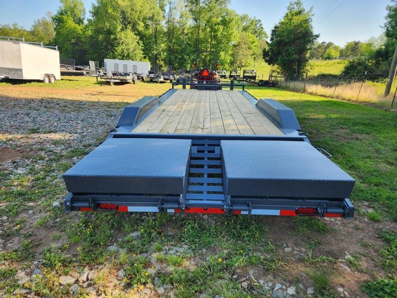 2026 Lamar Trailers 102x24 Equipment Hauler w/ Driver Over Fenders, Toolbox and Rhino Ramps