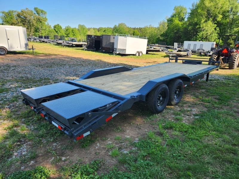 2026 Lamar Trailers 102x24 Equipment Hauler w/ Driver Over Fenders, Toolbox and Rhino Ramps