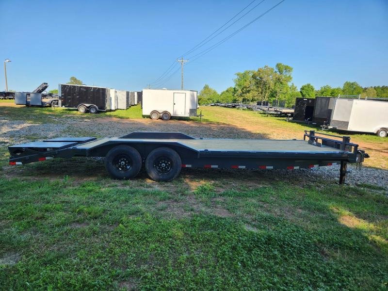 2026 Lamar Trailers 102x24 Equipment Hauler w/ Driver Over Fenders, Toolbox and Rhino Ramps