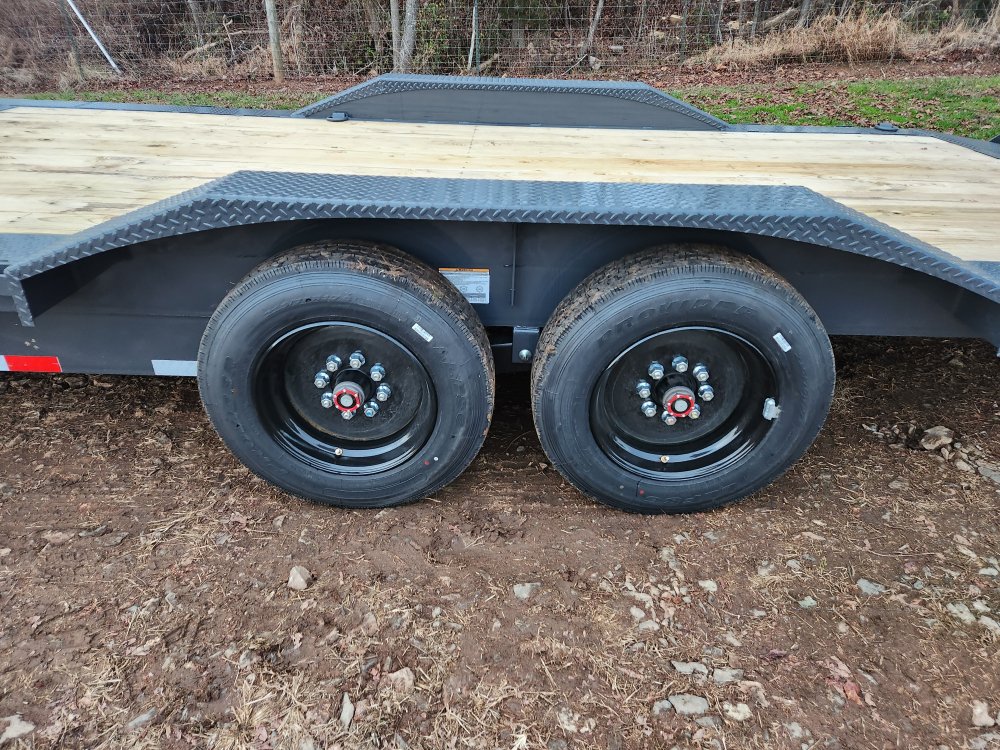 2026 Lamar Trailers 102x24 16k Equipment Hauler w/ Driver Over Fenders, Toolbox and Stand-Up Ramps
