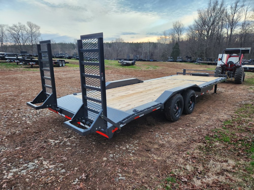 2026 Lamar Trailers 102x24 16k Equipment Hauler w/ Driver Over Fenders, Toolbox and Stand-Up Ramps