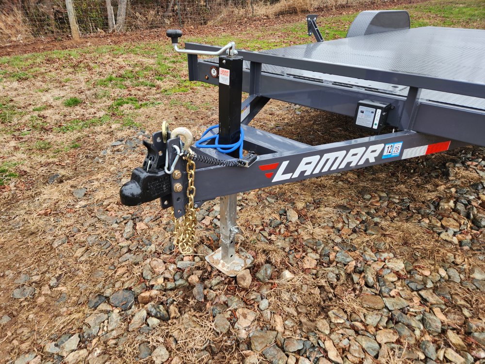 2026 Lamar 83x20 10k Car Hauler w/ Steel Deck, Winch Plate and Spare Tire