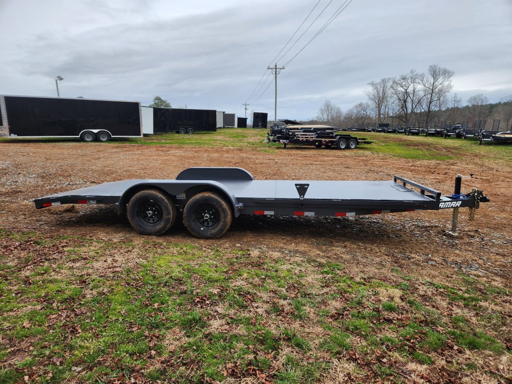 2026 Lamar 83x20 10k Car Hauler w/ Steel Deck, Winch Plate and Spare Tire