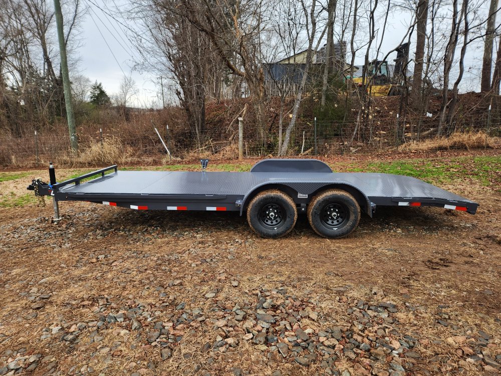 2026 Lamar 83x20 10k Car Hauler w/ Steel Deck, Winch Plate and Spare Tire