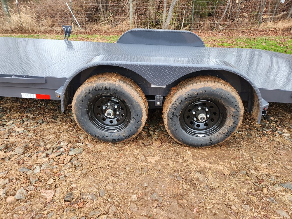 2026 Lamar 83x20 10k Car Hauler w/ Steel Deck, Winch Plate and Spare Tire