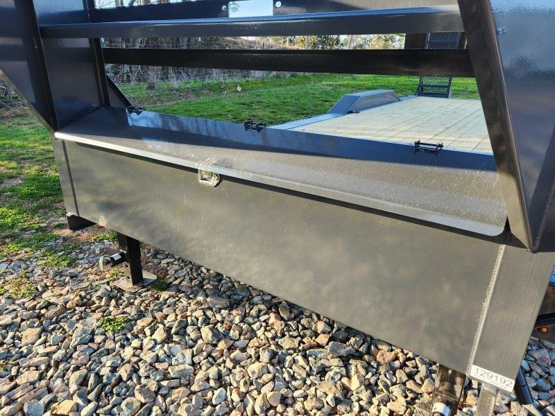 2026 Lamar 102X24 14K Gooseneck Equipment Hauler w/ Drive-Over Fenders and Stand-Up Ramps