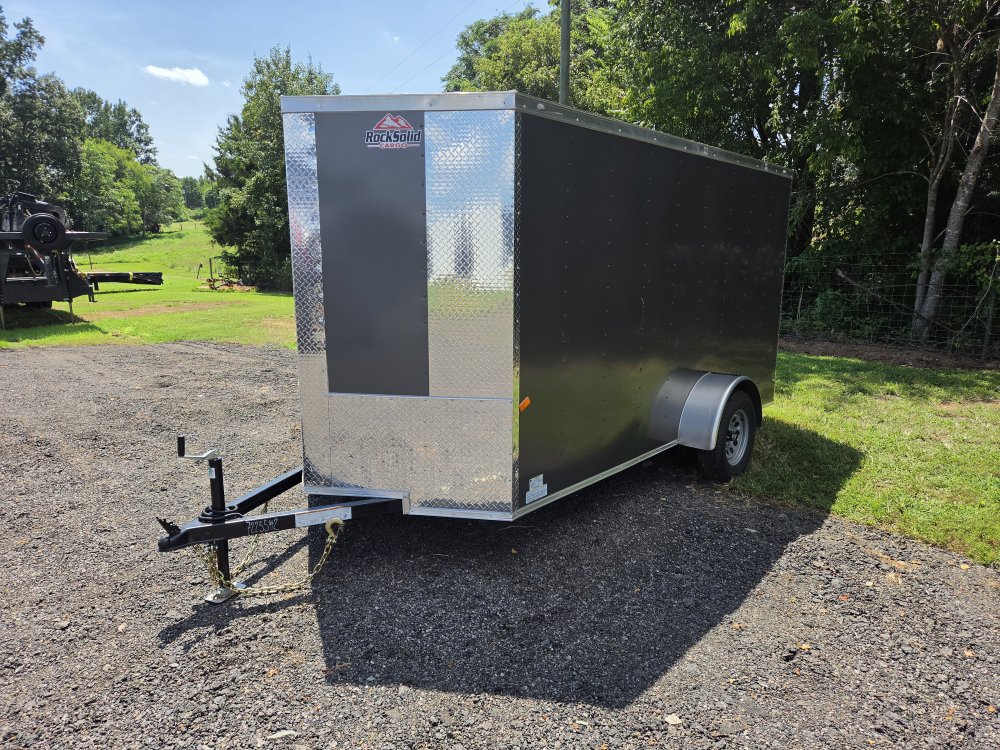 2026 Rock Solid Cargo 6X12 Single Axle Enclosed w/ Polycore Metal