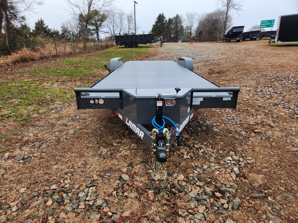 2026 Lamar 83x24 10k Car Hauler w/ Steel Deck and Toolbox