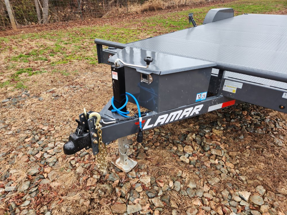 2026 Lamar 83x24 10k Car Hauler w/ Steel Deck and Toolbox