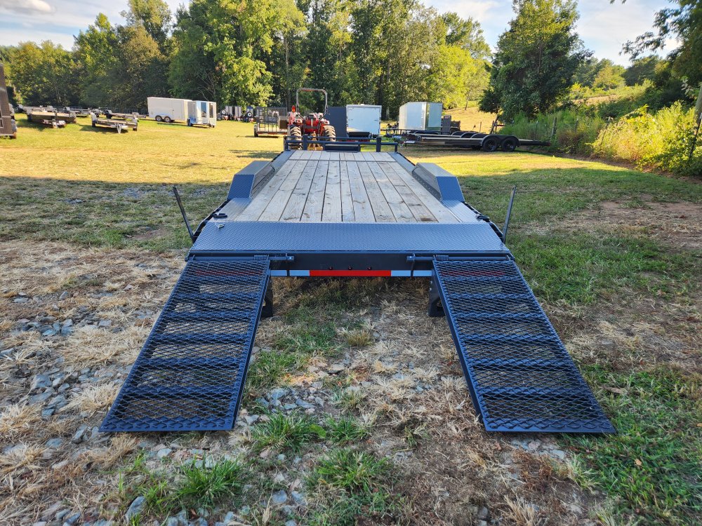 2026 Lamar Trailers 102x24 Equipment Hauler w/ Driver Over Fenders, Toolbox, Winch Plate and Stand-U