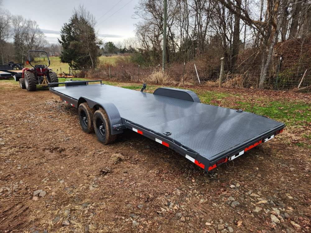 2026 Lamar 83x24 10k Car Hauler w/ Steel Deck, Toolbox and Winch Plate