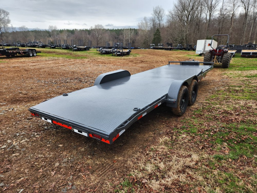 2026 Lamar 83x24 10k Car Hauler w/ Steel Deck, Toolbox and Winch Plate