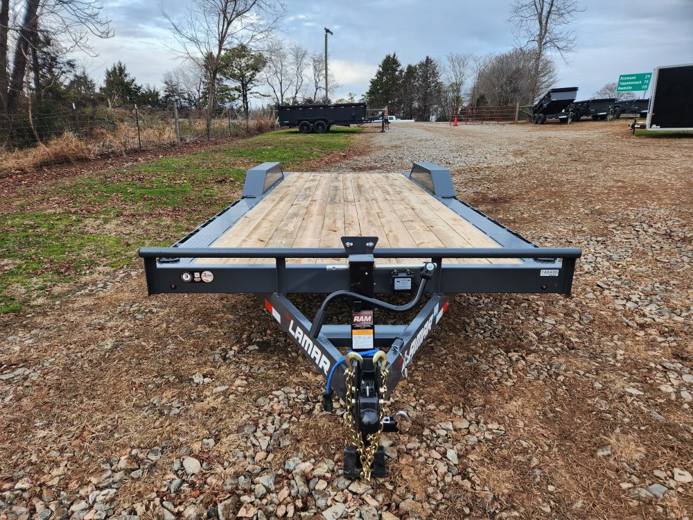 2026 Lamar 102x22 14k Equipment Hauler w/ Slide-In Ramps and Rear Support Jacks