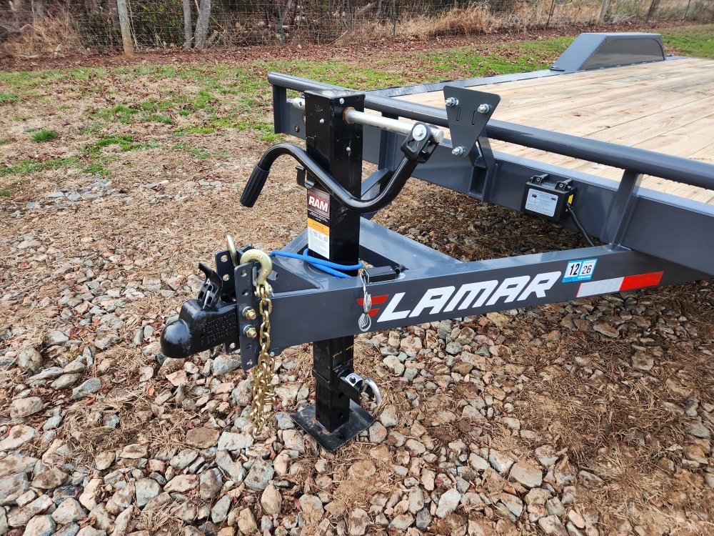 2026 Lamar 102x22 14k Equipment Hauler w/ Slide-In Ramps and Rear Support Jacks