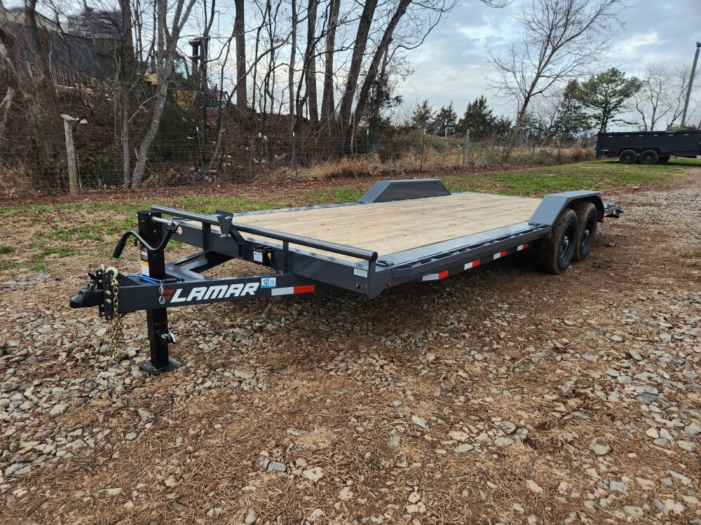 2026 Lamar 102x22 14k Equipment Hauler w/ Slide-In Ramps and Rear Support Jacks