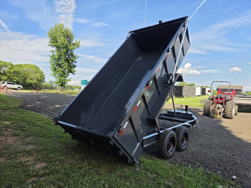 2027 Lamar 7x14 16k Telescopic Dump w/ Upgraded Tarp, 2 Batteries, Solar Charger and 36" Sides