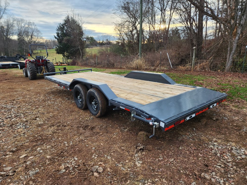 2026 Lamar 102x22 14k Equipment Hauler w/ Slide-In Ramps and Rear Support Jacks