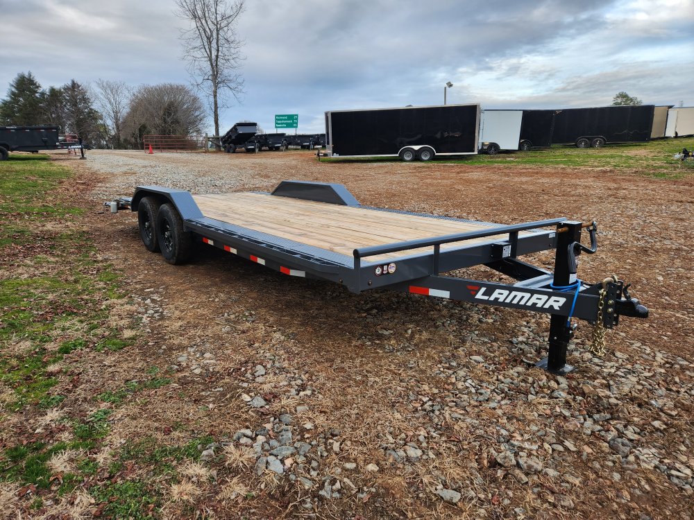 2026 Lamar 102x22 14k Equipment Hauler w/ Slide-In Ramps and Rear Support Jacks
