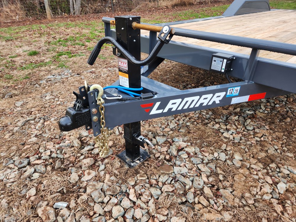 2026 Lamar 102x22 14k Equipment Hauler w/ Slide-In Ramps and Rear Support Jacks
