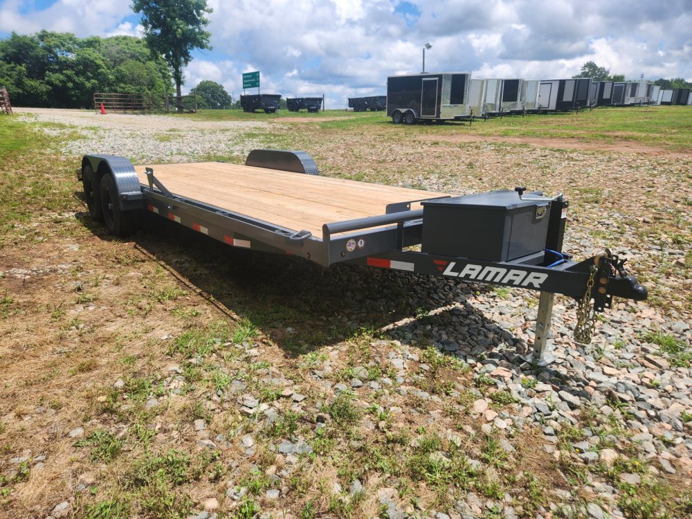 2026 Lamar 83x22 10k Car Hauler w/ Toolbox and Winch Plate