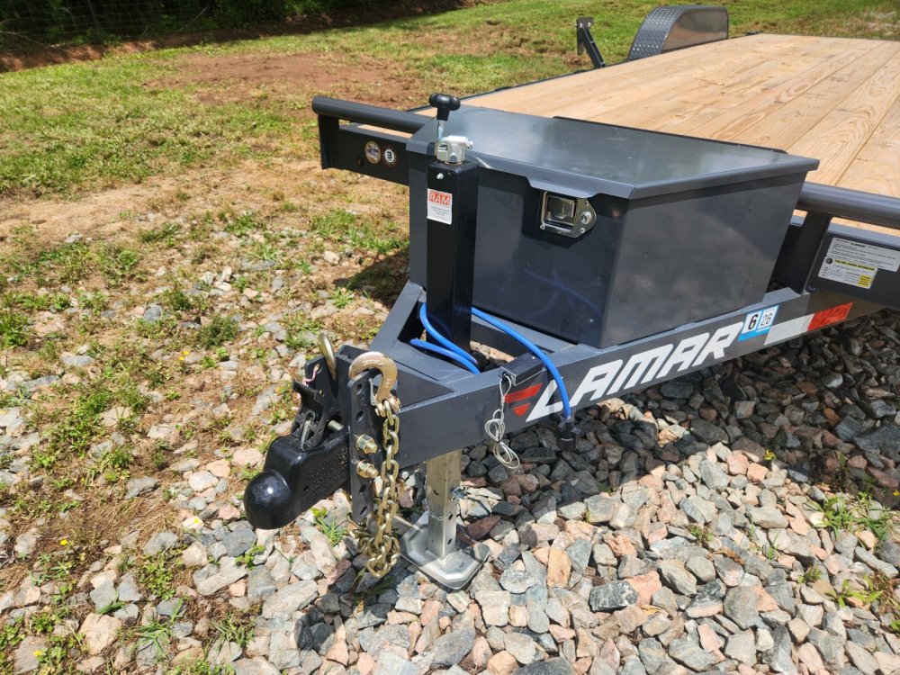 2026 Lamar 83x22 10k Car Hauler w/ Toolbox and Winch Plate