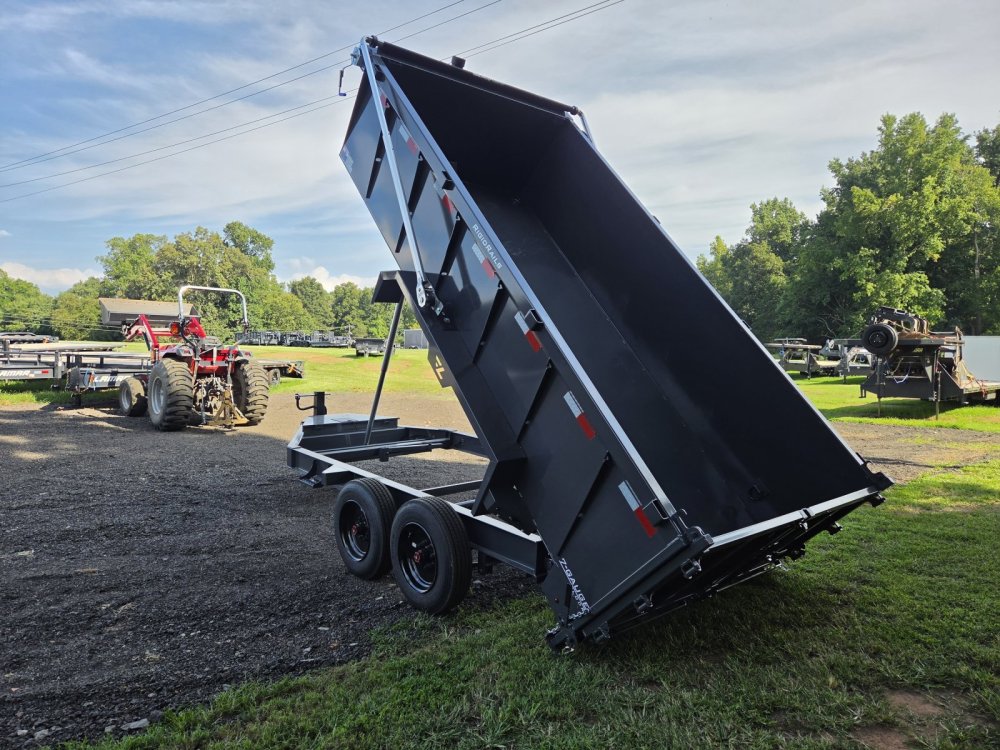 2027 Lamar 7x14 16k Telescopic Dump w/ Upgraded Tarp, 2 Batteries, Solar Charger and 36" Sides