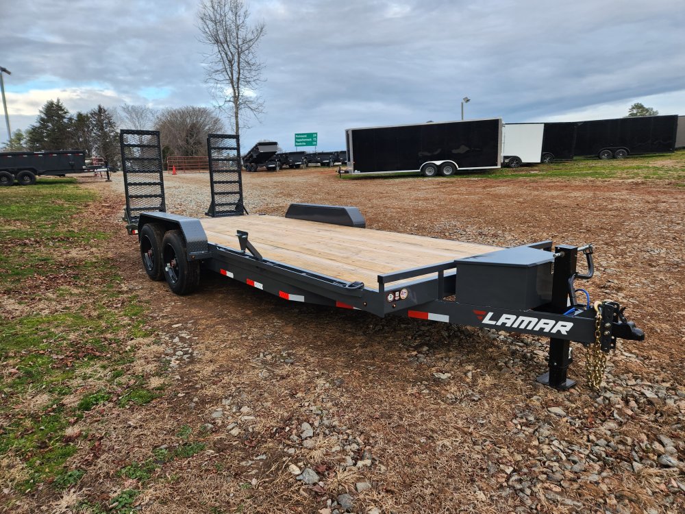 2026 Lamar 83x20 16k Equipment Hauler W/ Toolbox and Stand-Up Ramps