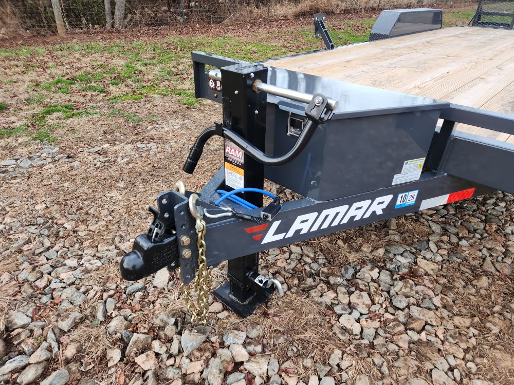 2026 Lamar 83x20 16k Equipment Hauler W/ Toolbox and Stand-Up Ramps