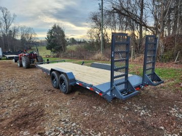 2026 Lamar 83X22 14K Equipment Hauler w/ Stand-Up Ramps