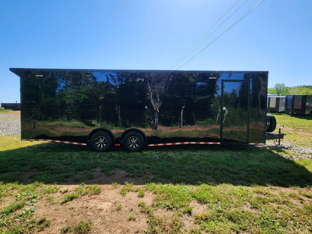 2026 Rock Solid 8.5x28 14k Enclosed w/ Blackout Special Package, (.080) Polycore Metal Upgrade, Semi