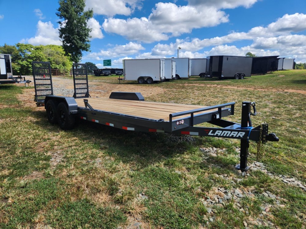 2026 Lamar 83X22 14K Equipment Hauler w/ Stand-Up Ramps