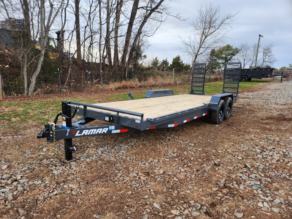 2026 Lamar 83X22 14K Equipment Hauler w/ Stand-Up Ramps