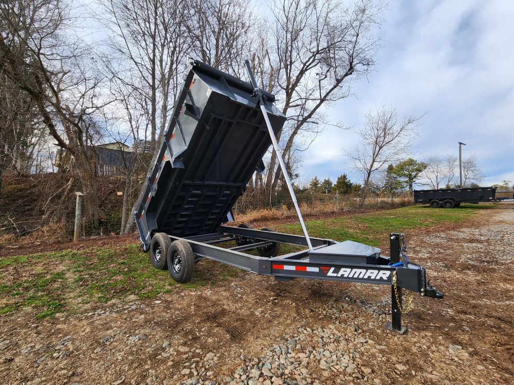 2027 Lamar 7x14 14k Telescopic Dump w/ 36" Sides