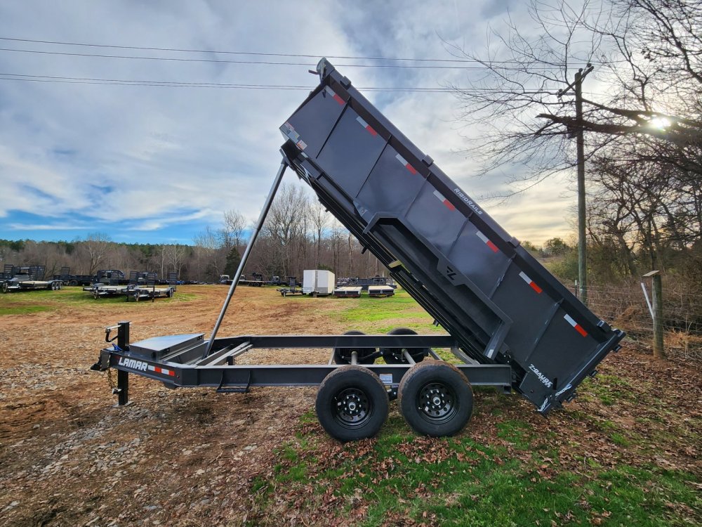 2027 Lamar 7x14 14k Telescopic Dump w/ 36" Sides