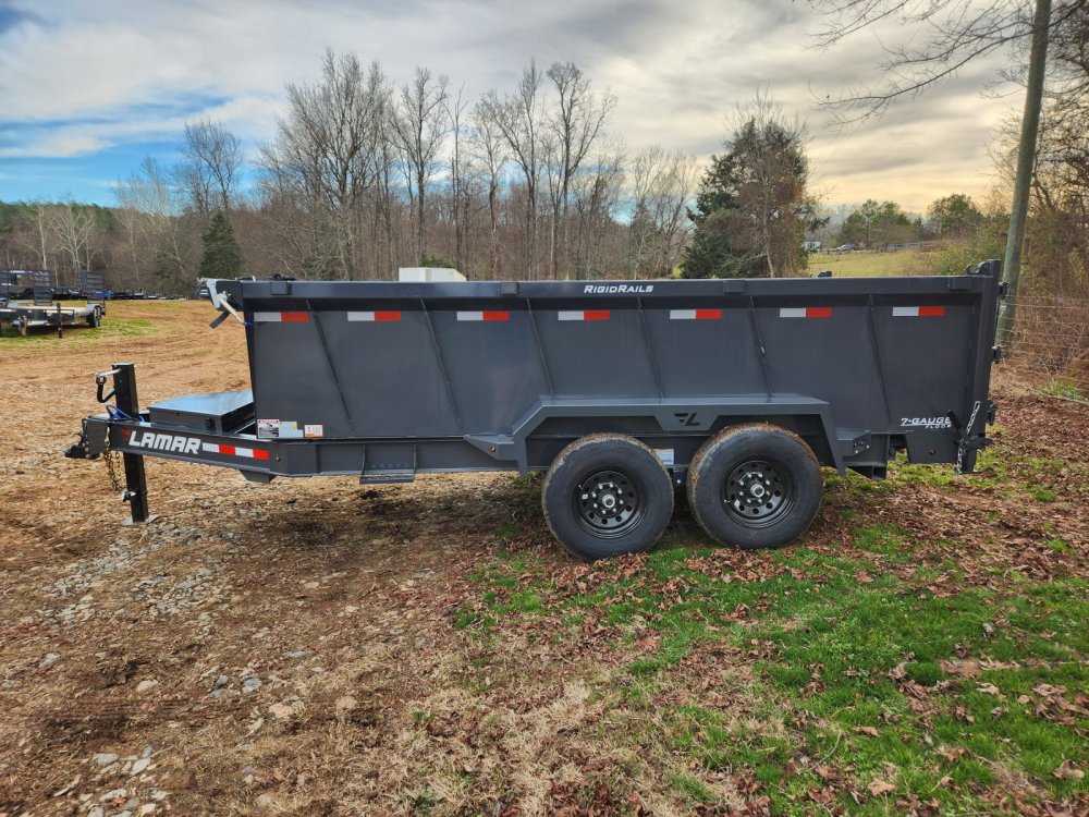 2027 Lamar 7x14 14k Telescopic Dump w/ 36" Sides