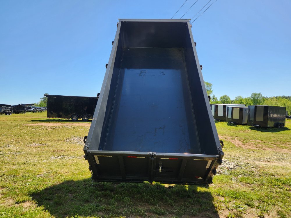 2025 Lamar Trailers 7X16 21K Gooseneck Dump w/ Dual Battery Kit and 36" Sides