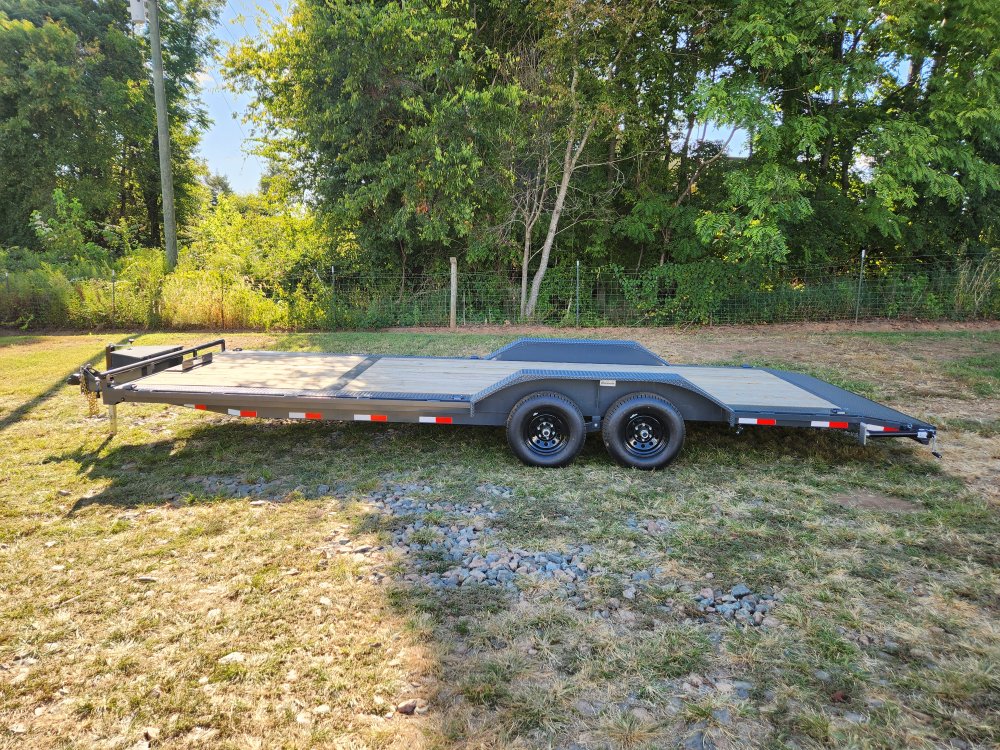 2025 Lamar Trailers 102X24 10k Car Hauler w/ Drive Over Fenders, Toolbox, Winch Plate and Rear Suppo
