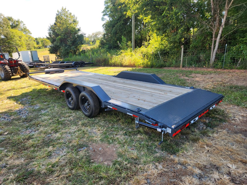 2025 Lamar Trailers 102X24 10k Car Hauler w/ Drive Over Fenders, Toolbox, Winch Plate and Rear Suppo