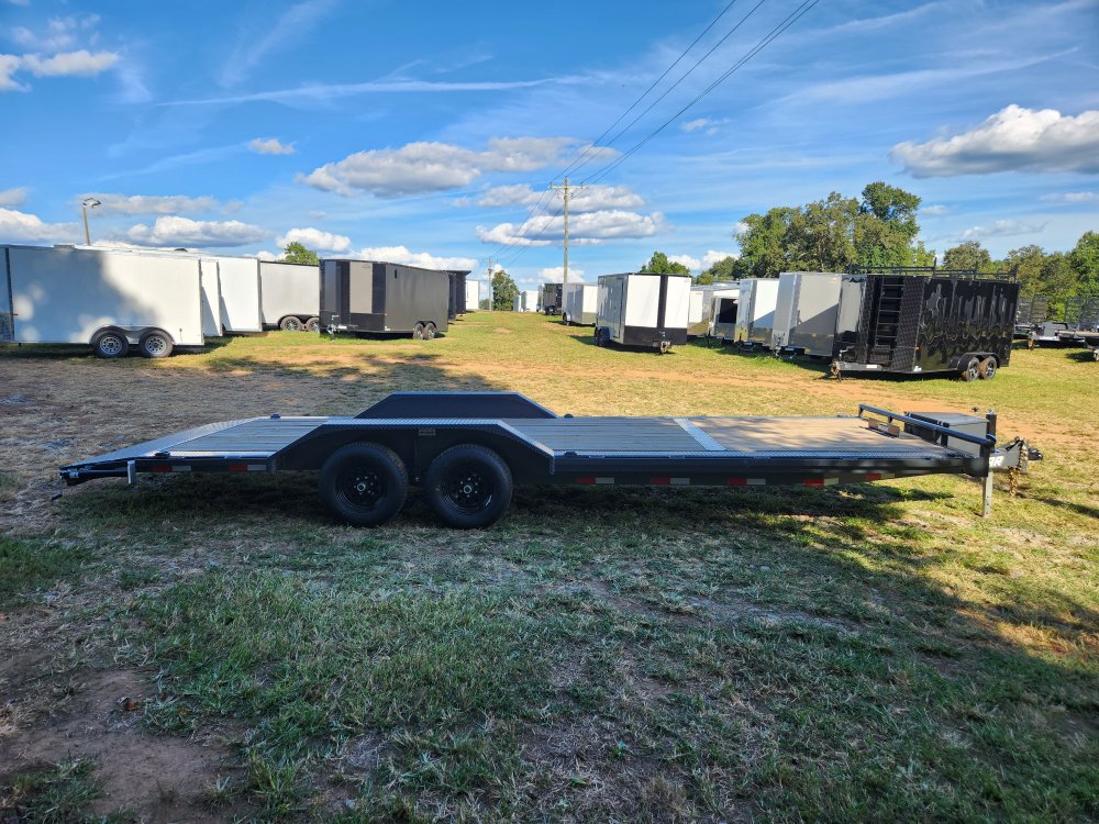 2025 Lamar Trailers 102X24 10k Car Hauler w/ Drive Over Fenders, Toolbox, Winch Plate and Rear Suppo