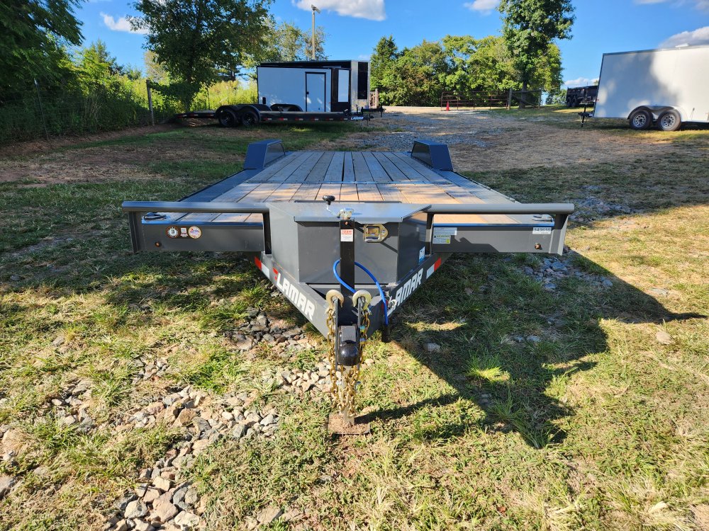 2025 Lamar Trailers 102X24 10k Car Hauler w/ Drive Over Fenders, Toolbox, Winch Plate and Rear Suppo