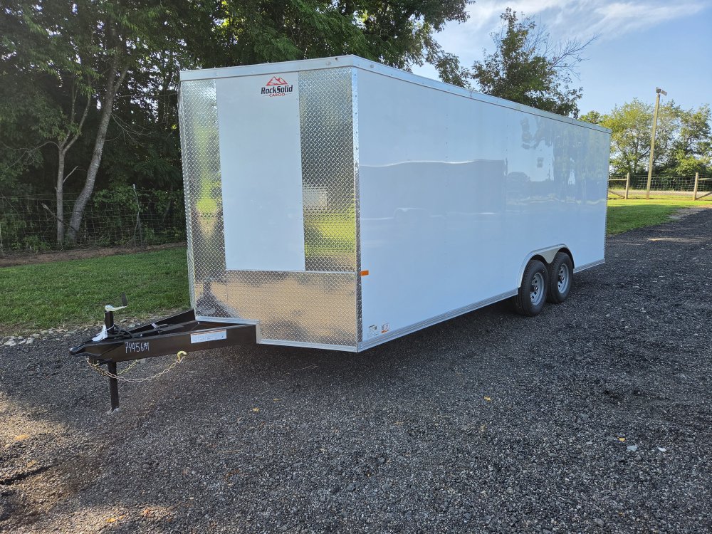 2026 Rock Solid Cargo 8.5x20 10k Enclosed w/ Polycore (.080) Metal Upgrade, Semi-Screwless Upgrade a