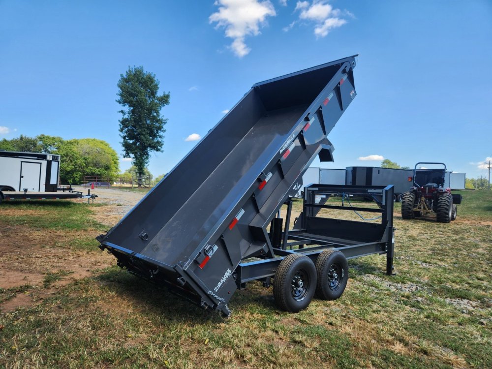 2026 Lamar 7x14 16k Gooseneck Dump w/ Spare Tire and 24" Sides