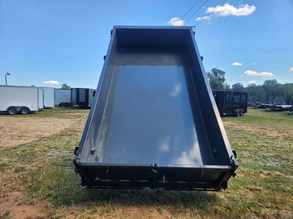 2026 Lamar 7x14 16k Gooseneck Dump w/ Spare Tire and 24" Sides