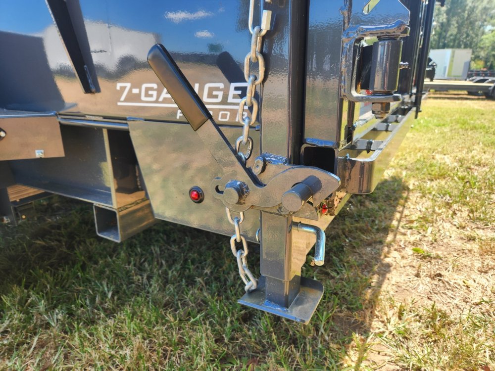 2026 Lamar 7x14 16k Gooseneck Dump w/ Spare Tire and 24" Sides