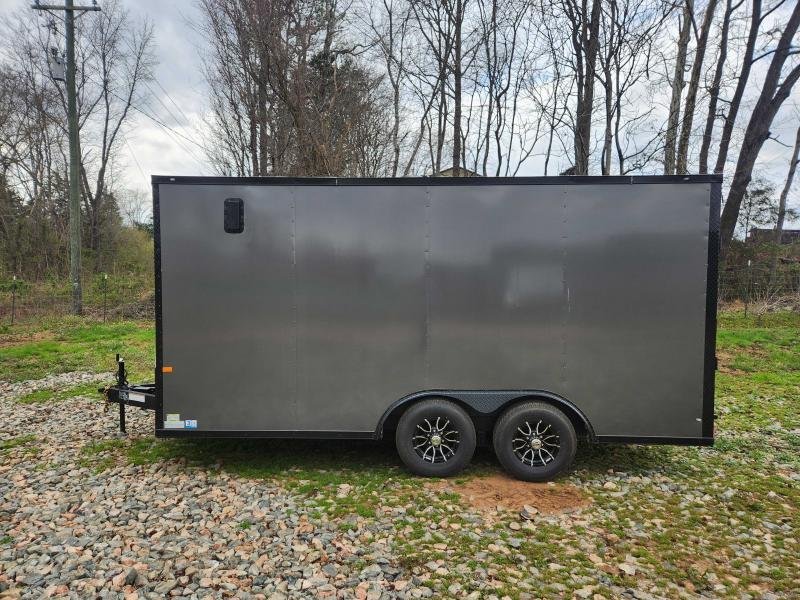 2026 Rock Solid Cargo 8.5x16 10k Enclosed w/ Blackout Special Package, 7' Interior Height, Semi-Scre