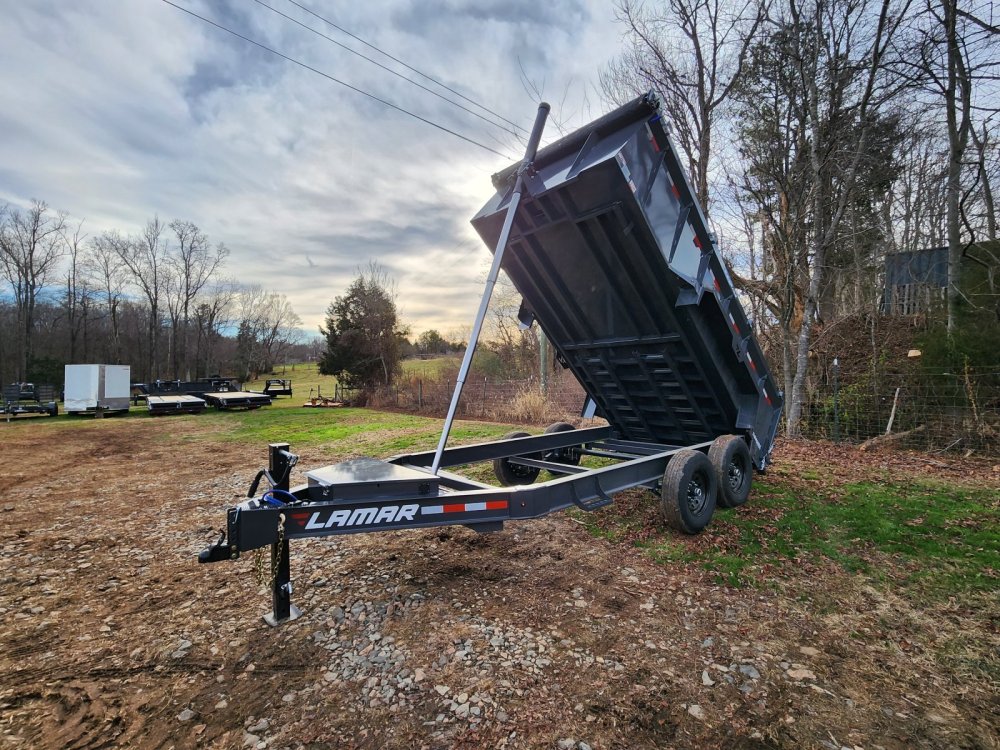 2027 Lamar 7x14 14k Telescopic Dump w/ 36" Sides